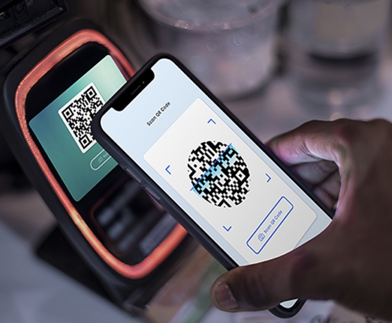 Contactless and cashless payment through qr code and mobile banking